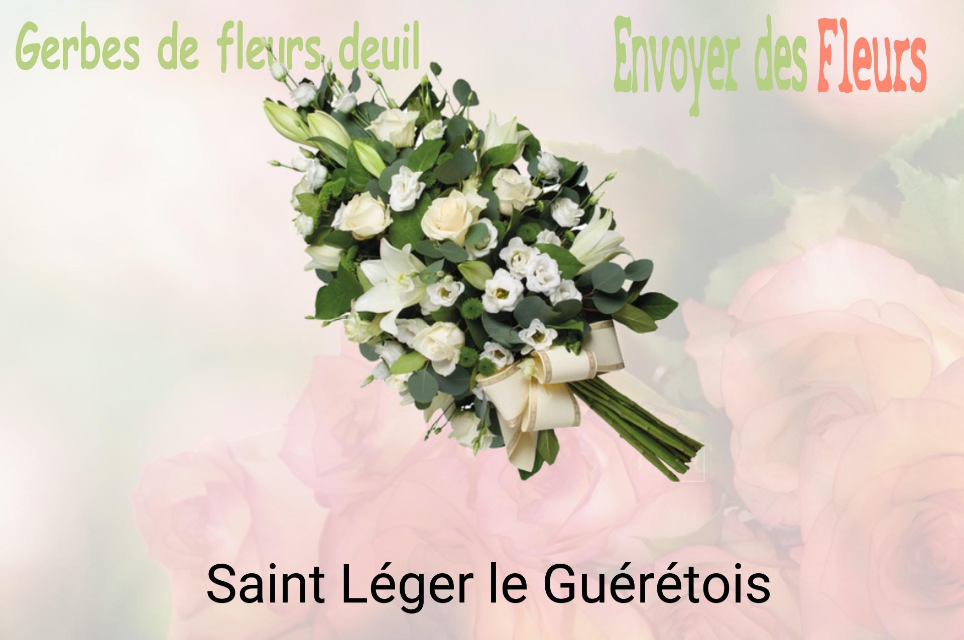 Gerbe de fleurs de deuil livrée à Saint-Léger-le-Guérétois